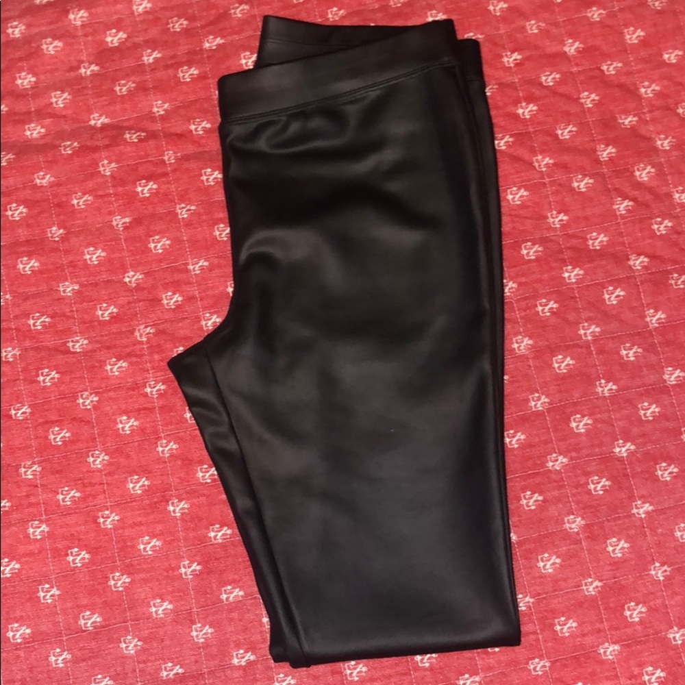 Express leather leggings